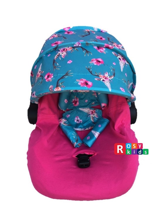 9pc Baby Boy Girl Ultimate Set Of Infant Car Seat Cover Canopy Headrest Blanket Hat Nursing Scarf