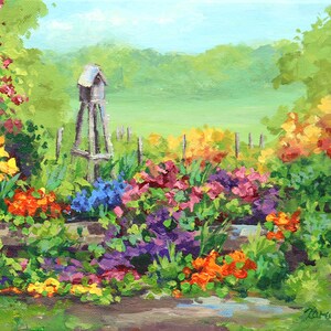 油絵 油彩 油彩画 絵 絵画【colorful flower garden】 油絵 油彩 油彩画 絵 絵画【colorful flower garden】 絵画 HR