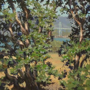 Bridge Cameo - Original St Johns Bridge Painting