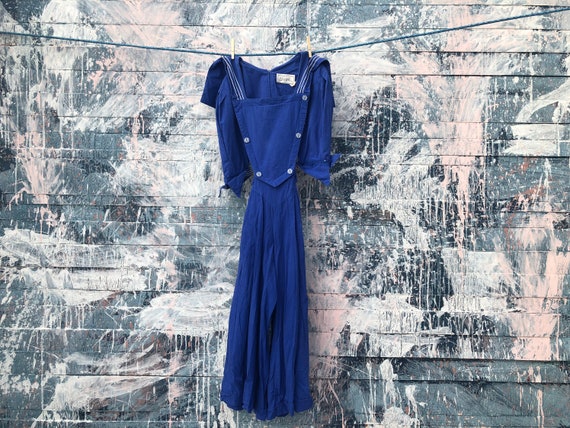 Nautical Jumpsuit/Romper - Vintage