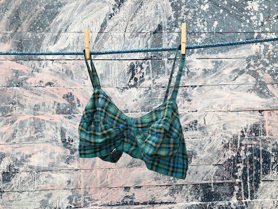 plaid bralette