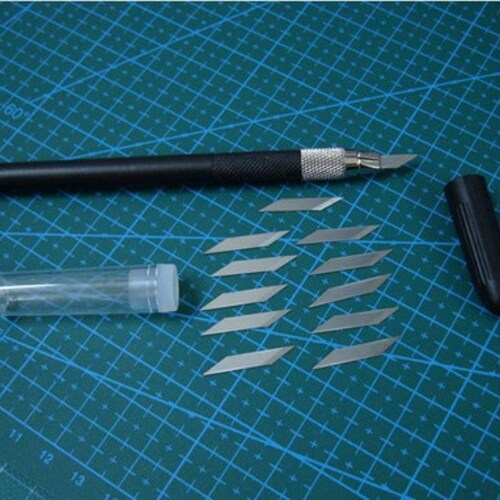 1/4 Blue Glow Carbon Fiber Knife Scale Set of 2 Etsy