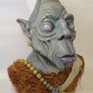 ZUNGRU Handmade Silicone Alien Caveman Made with Cinematic Quality by Special Effects Artist (25 Movies) One of a Kind