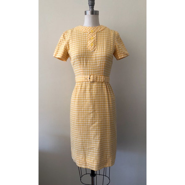 1960s Gingham Dress - Etsy