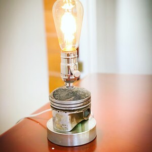 Moto themed desk lamp, Industrial Style image 2