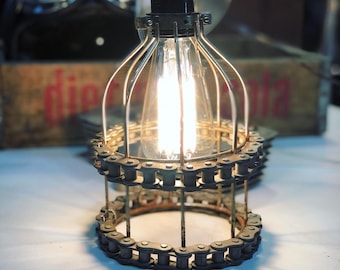 Motorcycle pendant light, Edison bulb included!