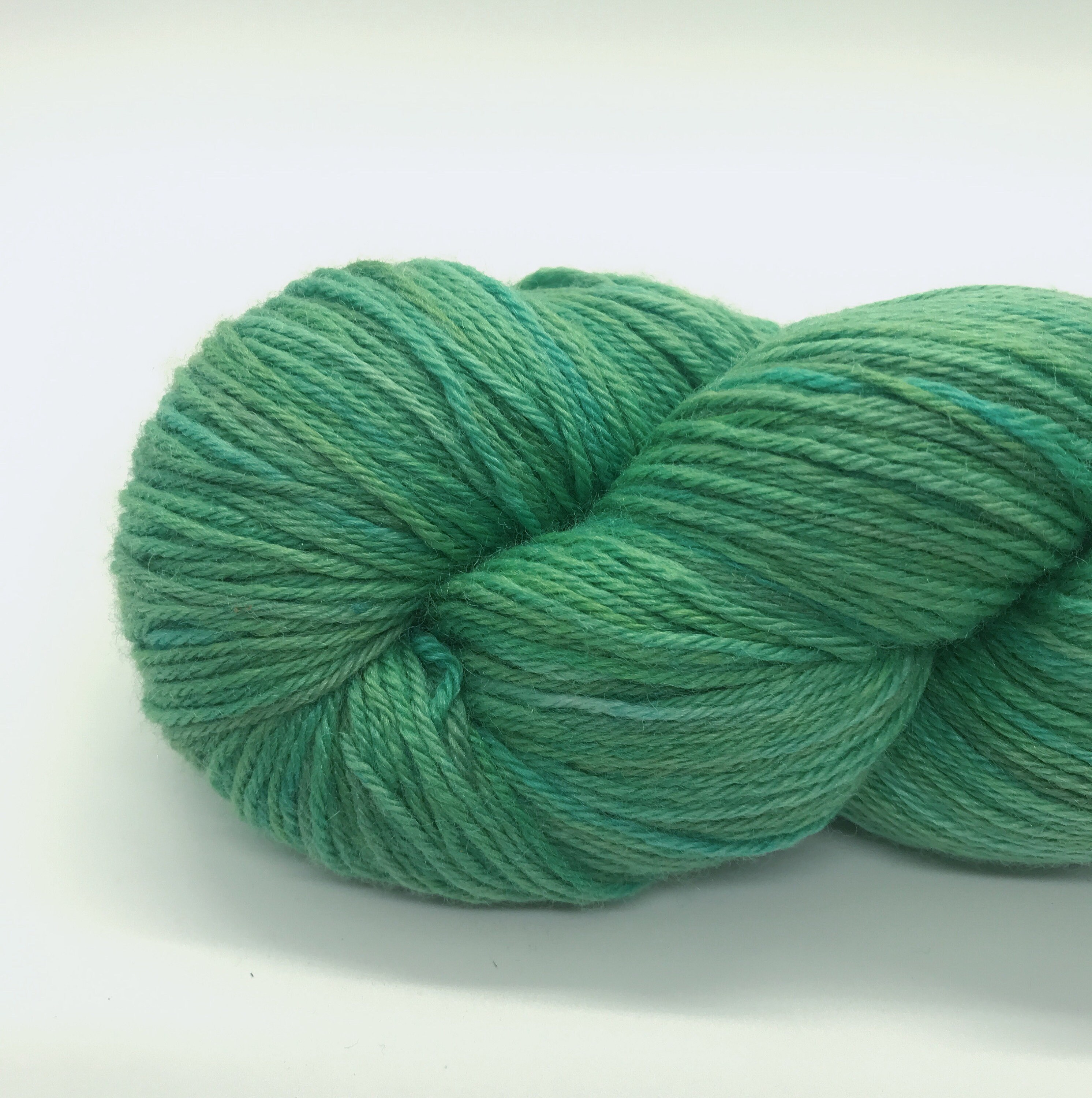 Evergreen: Green Sock Yarn Semisolid Emerald Green Hand - Etsy