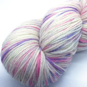 Wilmington Bouquet:  speckled yarn, hand dyed sock yarn, pink and purple, flowers, bouquet, confetti, rhododendron, azalea, knitting
