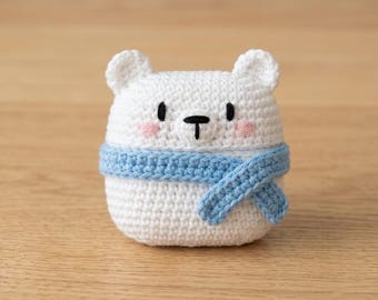 Crochet AirPods Case Pattern PDF, Bear AirPods Cover Crochet Pattern, Cute Earbuds Case, Digital Download.