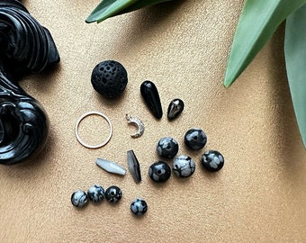 KIT : Snowflake Obsidian True DIY