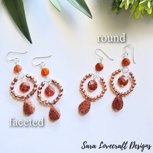 KIT : Fire Agate Earrings