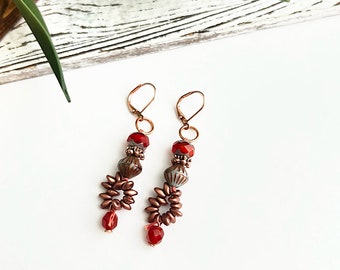 KIT : Copper Knotted Hoop Earrings