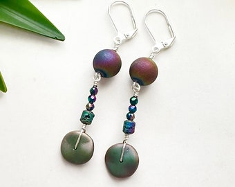 KIT : Rainbow Druzy Earrings