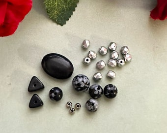 KIT : Snowflake Obsidian and Czech a True DIY