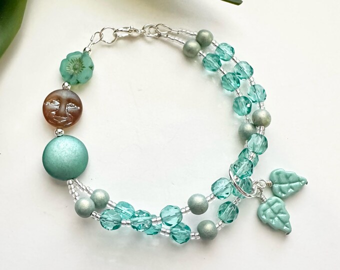 KIT : Winter Moon Double Strand Bracelet - Etsy