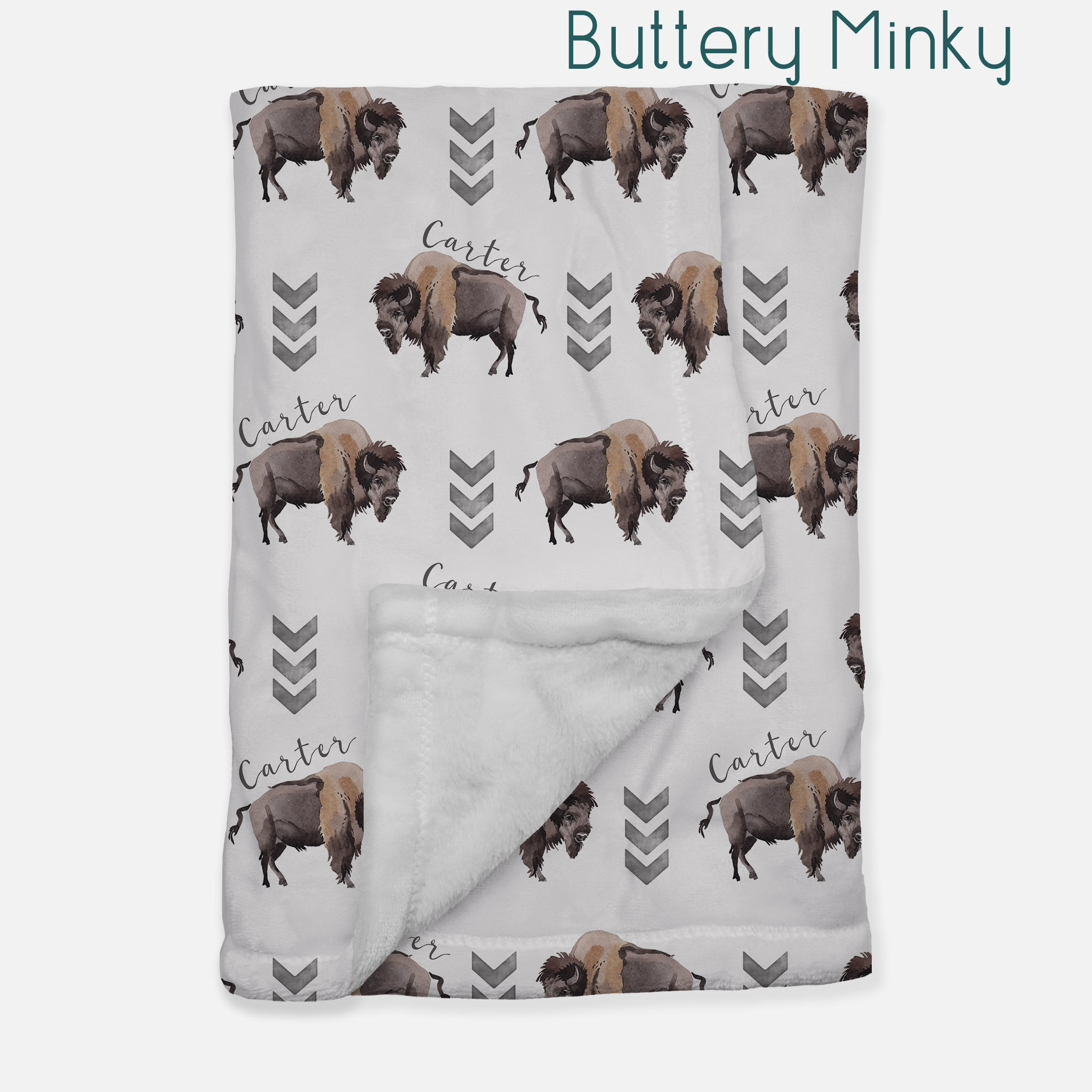 Personalized Boho Bison Baby Blanket Child Blanket in Etsy India