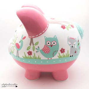 Fiona Fox Personalized Piggy Bank