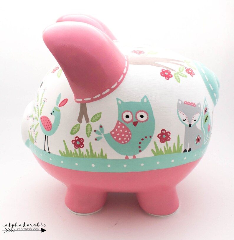 Fiona Fox Personalized Piggy Bank