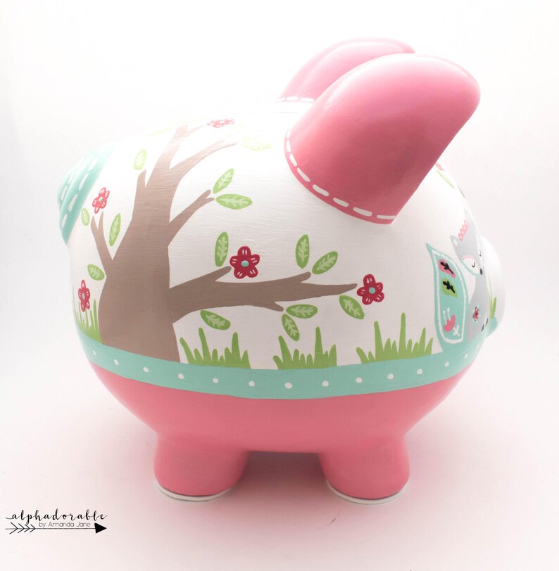Fiona Fox Personalized Piggy Bank