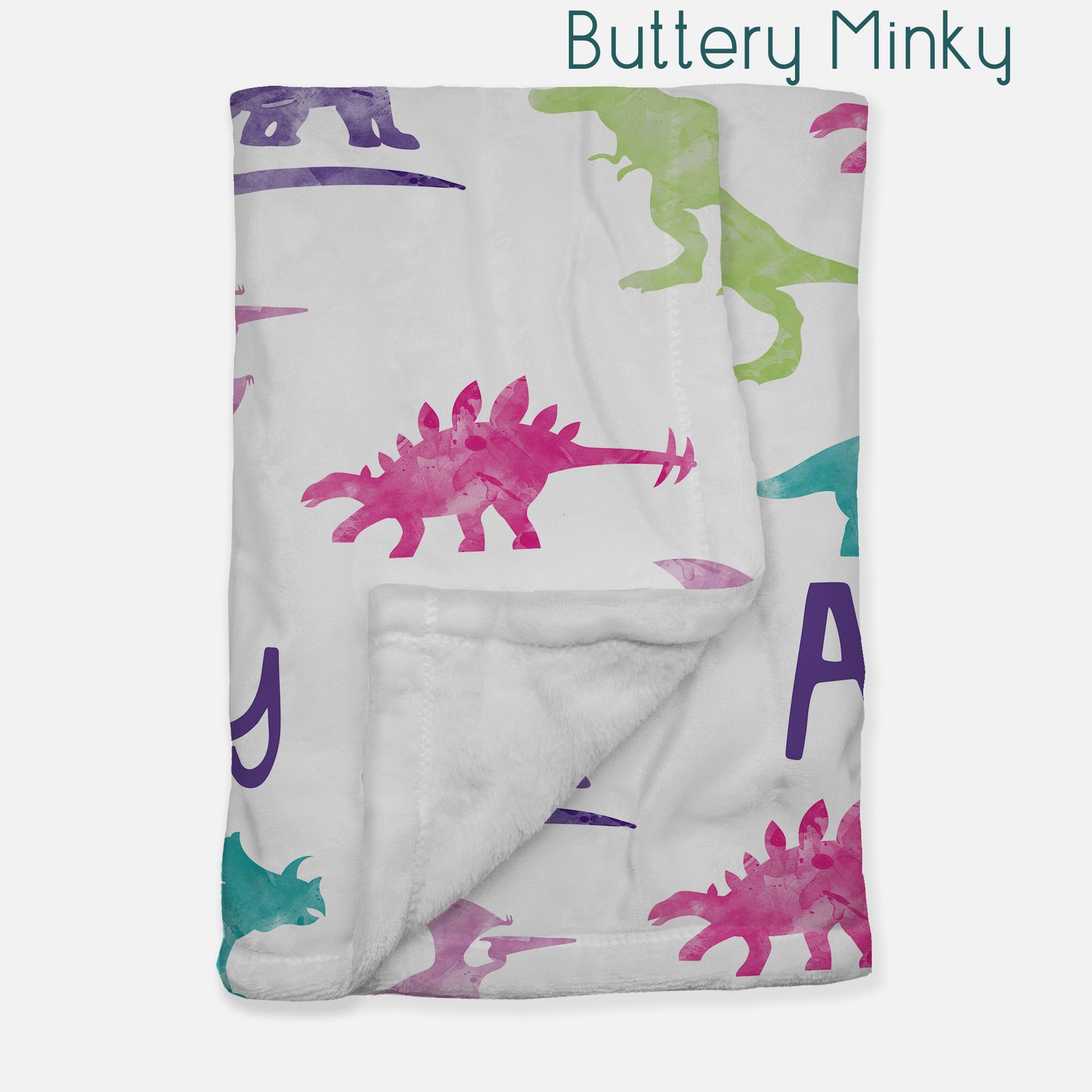 Personalized girl's dinosaur minky baby blanket in pink Etsy Nederland