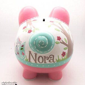 Fiona Fox Personalized Piggy Bank