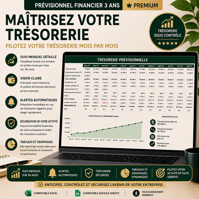 3-year Financial Forecast in Excel | Automated Business Plan ...