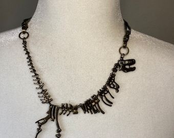 T-Rex Dino Fossil Necklace