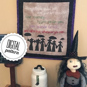 Things I Know for Certain Practical Magic Inspired Cross Stitch PATTERN PDF Download Witch Cross Stitch image 1