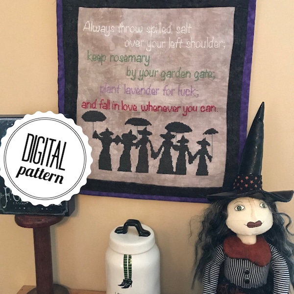 Things I Know for Certain - Practical Magic Inspired Cross Stitch PATTERN - PDF Download - Witch Cross Stitch