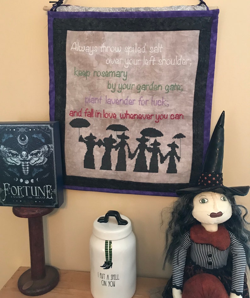 Things I Know for Certain Practical Magic Inspired Cross Stitch PATTERN PDF Download Witch Cross Stitch image 2