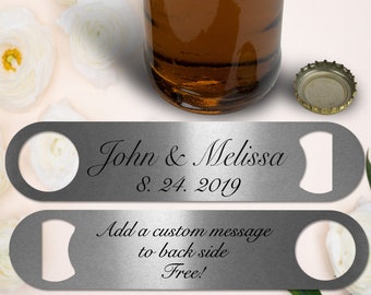 personalized bottle opener party favor