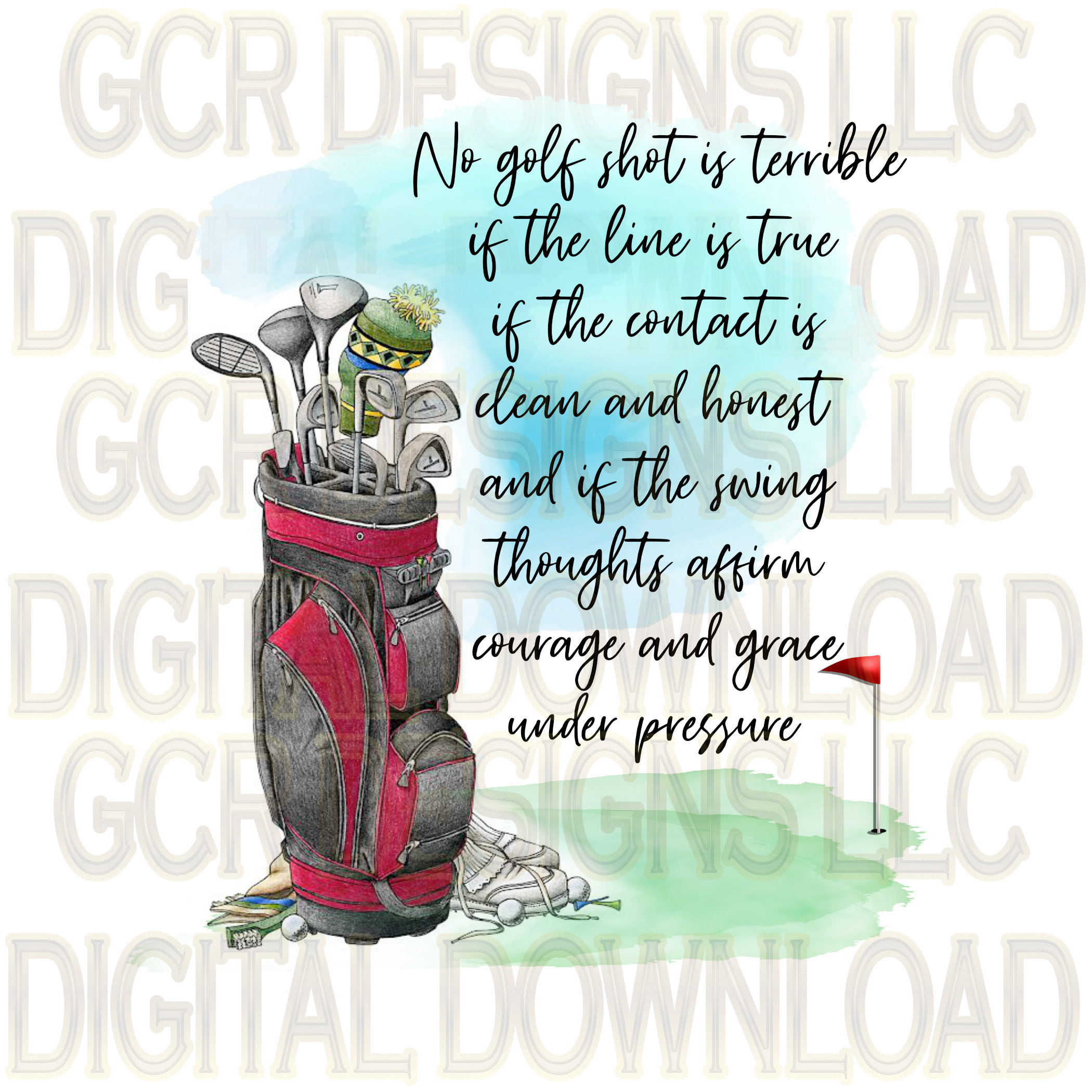 Golf Prayer Sublimation Printable Golfer Prints Golfing Etsy