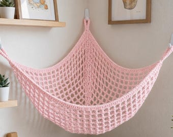 Crochet Wall Hammock Pattern, Toy Storage Organizer, Nursery Decor (PDF Download)