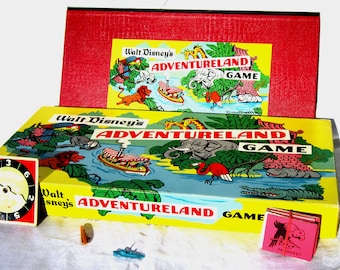 Walt Disney Adventureland Board Game Vintage 1956 Parker Brothers Made in Canada