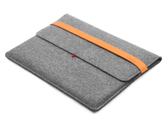 Macbook Pro 15 inch Case,16 inchLaptop Case Laptop Sleeve Wool Felt Macbook Sleeve with Italian Leather Strap Tablet Case Thanksgiving gift