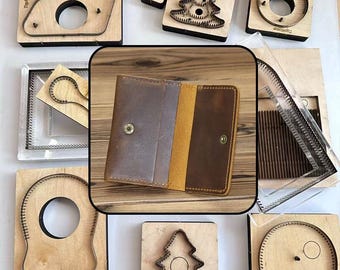 Leather Coin Wallet Cutting Dies Vintage Top Grain Leather Craft Molds DIY Tools