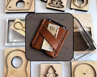 Leather Cutting Dies Set for Genuine Leather Card Wallet Crafting DIY Leatherworking Tools