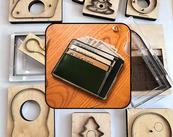 Leather Cutting Die Set for Multi Card Slot Horsehide Coin Purse DIY Craft Tool