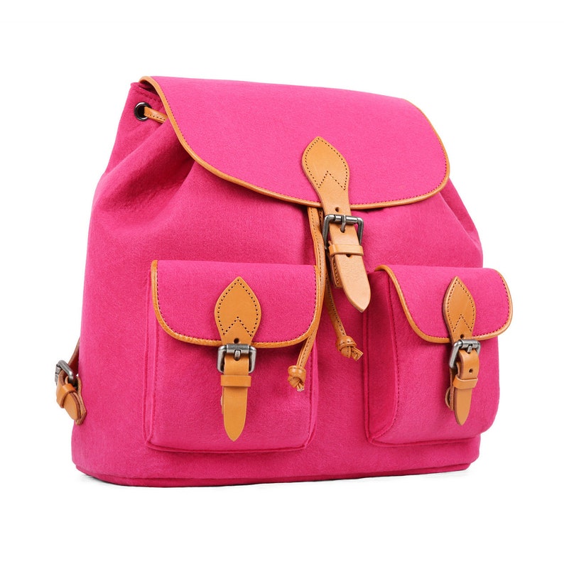 Tophome Weekends Away Bags Backpack Wool Felt Daily Bag School Etsy