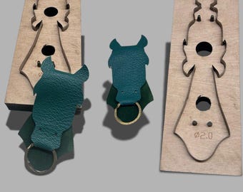 Horse keychain cutting mold, leather horse pendant cutting mold, diy leather art cutting tool