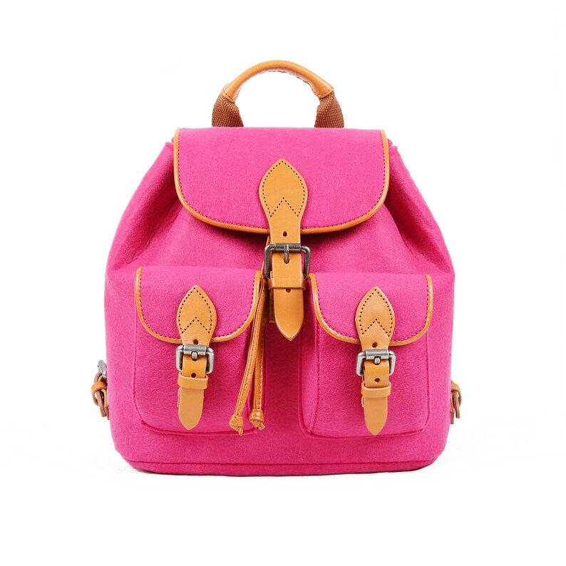 Tophome Weekends Away Bags Backpack Wool Felt Daily Bag School Etsy