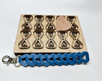 Circular tape cutting die, leather shoulder strap die-cutting DIY belt tool, 1*10 die-cutting