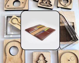 Vegetable Tanned Long Wallet Leather Die Cut Mold for Leather Craft DIY