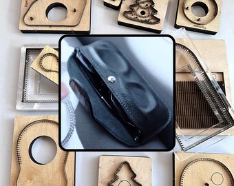 Trendy glasses bag mold, handmade leather goods knife mold Leather Die leather die cut