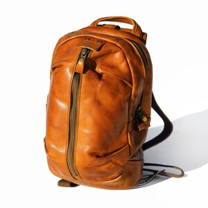 Lederrucksack Damen Work Daily Yellow Rucksack Reise Ledertasche Ledertasche Kleiner Rucksack Weihnachten Geschenk