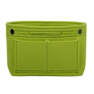 TopHome Organizer Bag Makeup Bag Felt Container Cosmetic Bag Toiletry Storage Organizing Handbag Insert Handbag Gifts Thanksgiving Gift Green