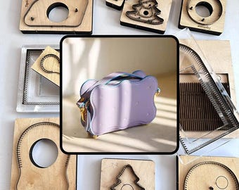 Handmade cute cloud-shaped small bag mold, leather wallet mold, handmade leather goods knife mold Leather Die leather die cut