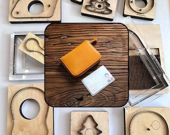 Leather Cutting Dies Set for Vintage Vegetable Tanned Wallet DIY Craft Tool