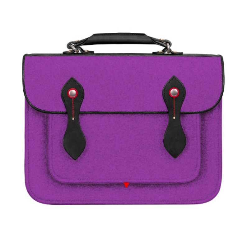Tophome Shoulder Bag Backpack MacBook Satchel Briefcase with Genuine Leather Handle Laptop Bag for MacBook Pro15 16Retina Handbag image 6