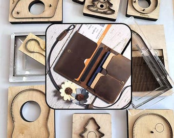 Leather Cutting Dies Set for Vintage Coin Purse DIY Craft Tool Kit